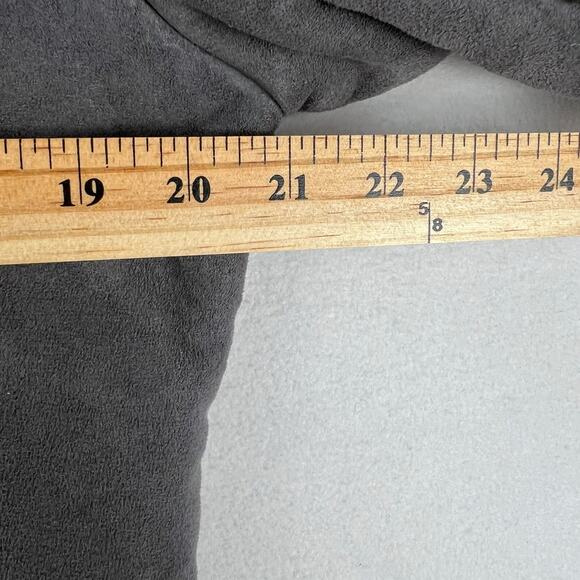 VELVET Anthropologie Faux Sheerling Charcoal Gray Zip Up Jacket SZ XL EUC - Picture 6 of 10